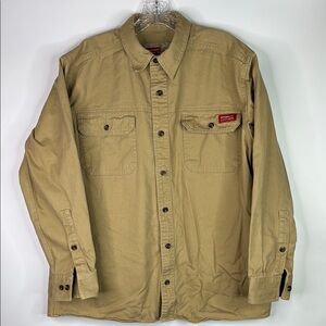 Stormy Kromer Long Sleeve Button Up Shirt Size Large